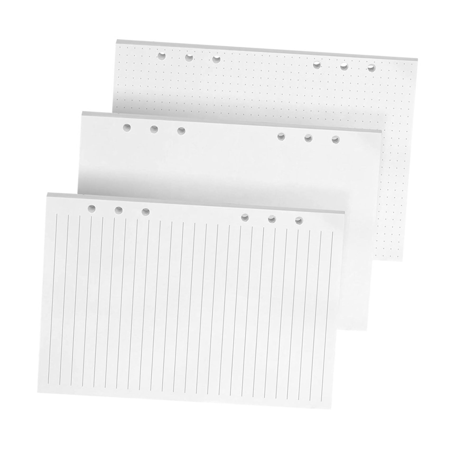 240stücke Papier Liniertes Nachfüllpapier Strapazierfähig zum Schreiben und Malen für Notizbücher und Tagebücher Flexibel Einsetzbar Hochwertiges Papier