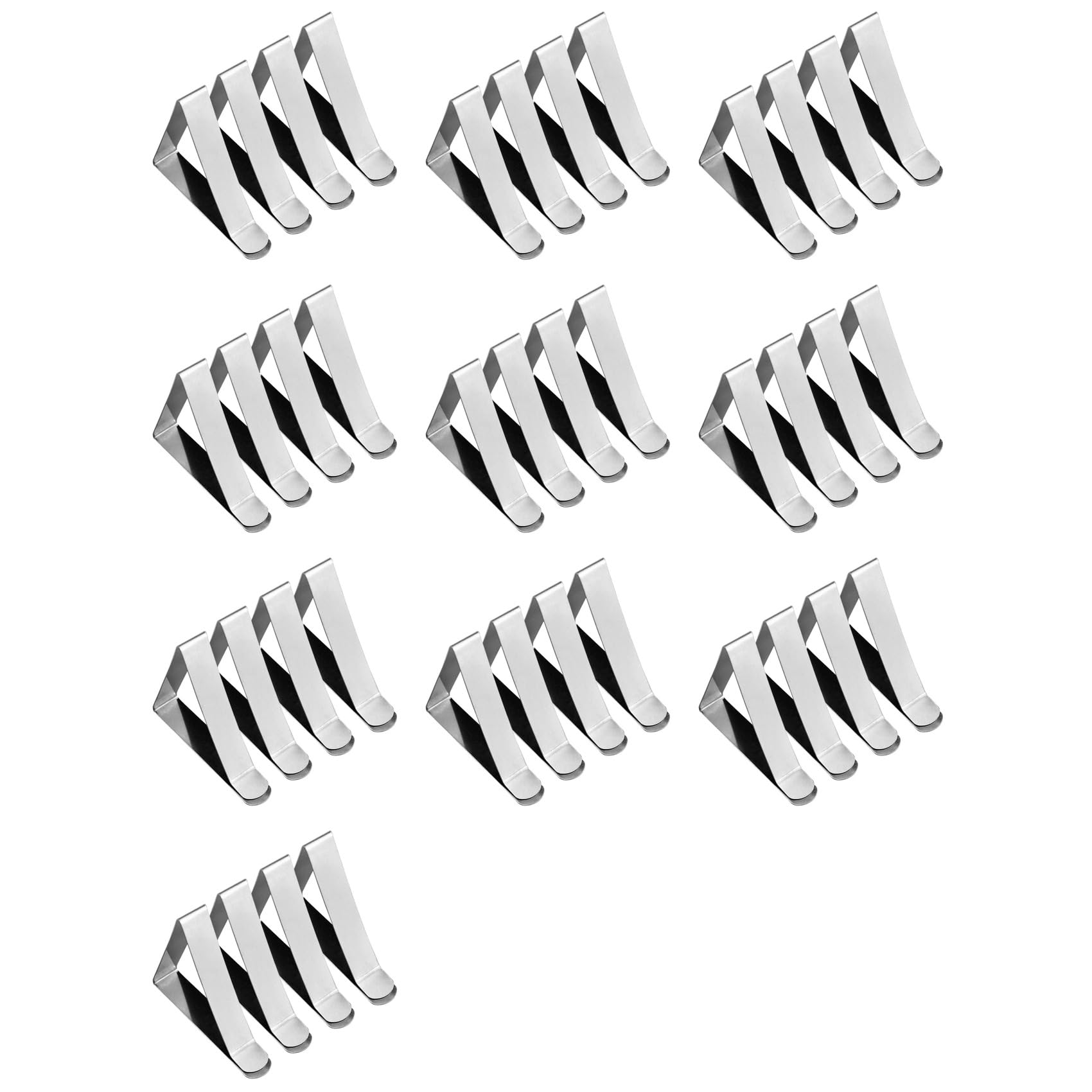 Vjsujehgy 40 Pcs Stainless Steel Tablecloth Clip,Non-Slip Adjustable Table Cover Clamps Clip Table Cloth Holders for Party Picnic