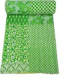 Marubhumi Indian Cotton Indigo Print Quilt Bedspread Handmade Blanket Kantha Throw Gudari (Color -Gr