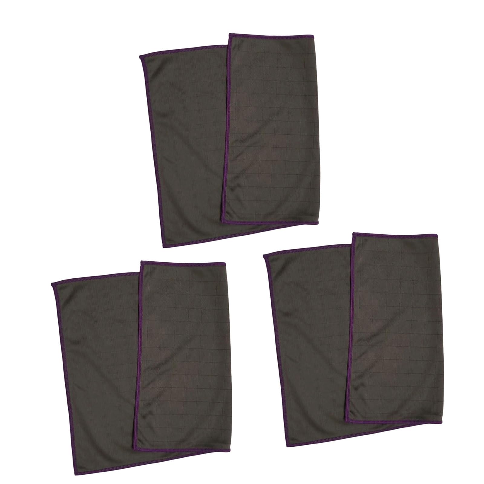 PURPLELILY Of 3 Without Streak Carbon Fiber Cleaning Towel Multipurpose Use on Automotive Window Countertops Polishing Cloth Not Scratch Microfiber Cloth