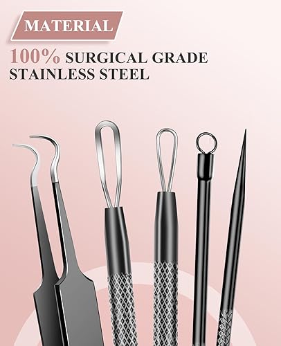 Miniatura 5 de Herramienta profesional de tratamiento de acné, herramienta profesional de eliminación de espinillas de acero inoxidable, herramienta de extracción