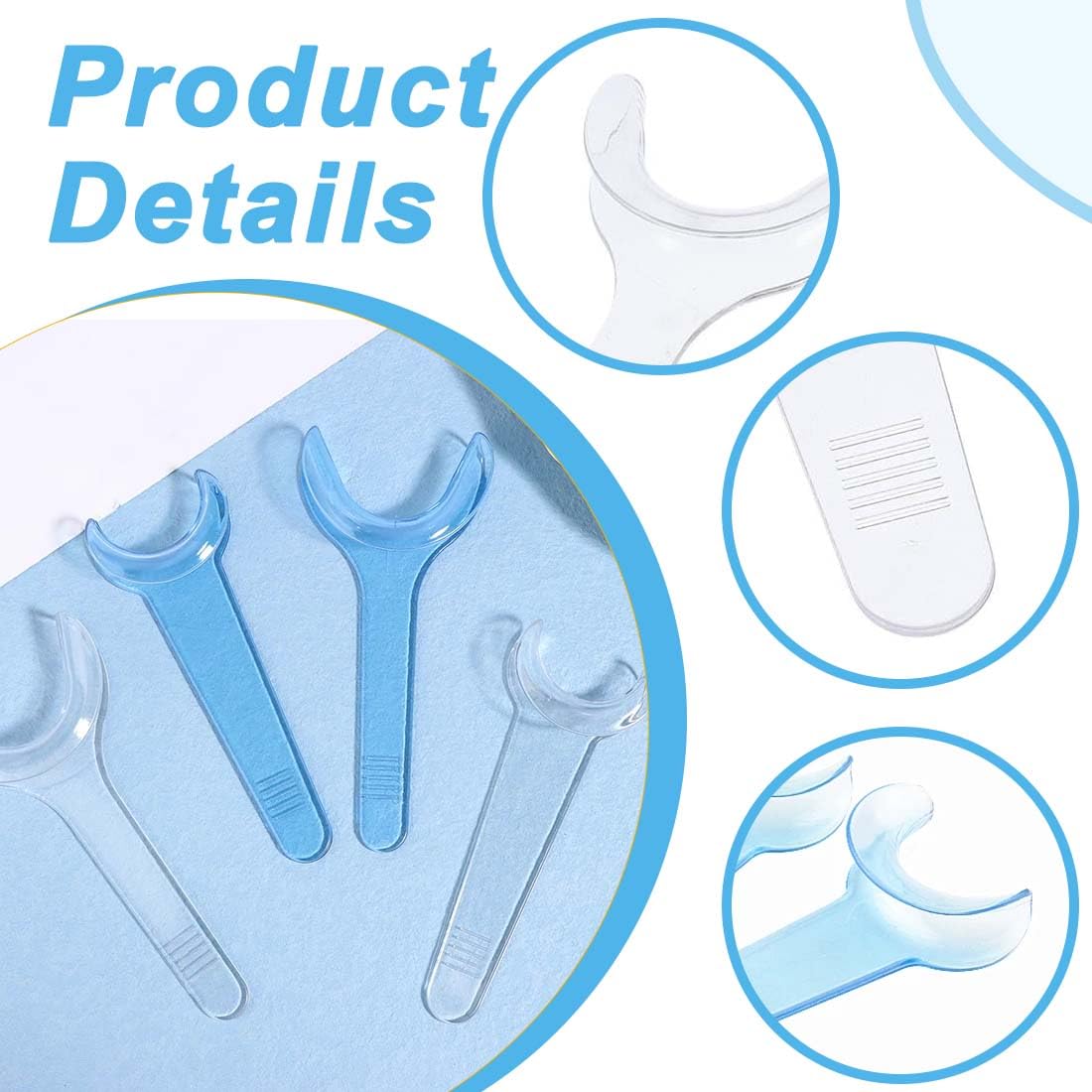 Retractor Dental Boca Mejilla Labio 8 Piezas Abridor Intraoral Doble Cabeza