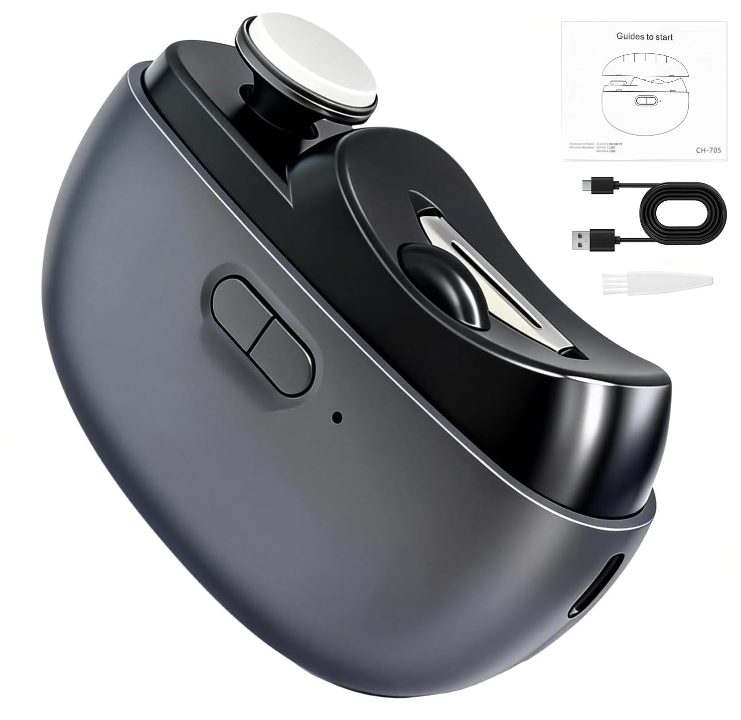 Electric Nail Clipper for the Whole Family, Gray