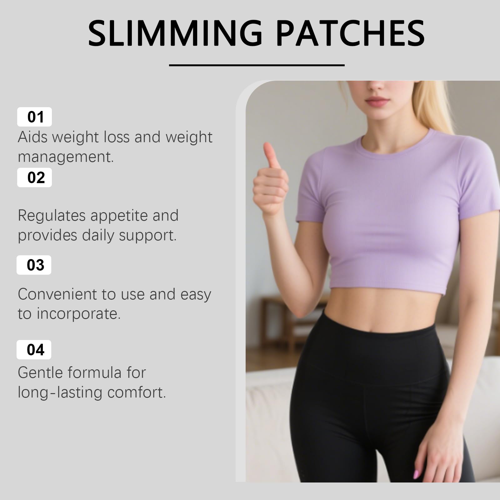 Plastry odchudzające Slim Patch dla kobiet i mężczyzn | Naturalne składniki z ekstraktami roślinnymi spalającymi tłuszcz, ultrawygodny plaster chudy dla całej skóry, leki ujędrniające (3 pudełka)