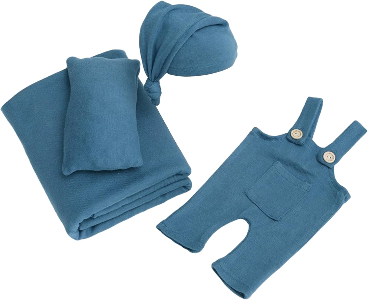 ベビー 1ヶ月目ピクチャーセット 調節可能なおくるみ&amp;枕セット ベビー マンスリー 写真小道具 ベビーブランケット 新しいご