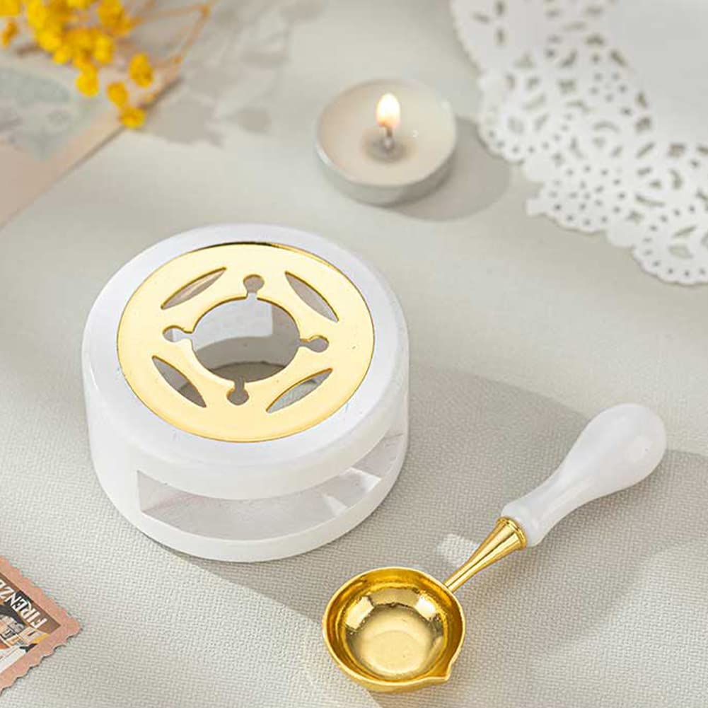 Kit Timbri Ceralacca - 2 Pezzi Con Fornello E Cucchiaio Per Sigilli - Foto 8