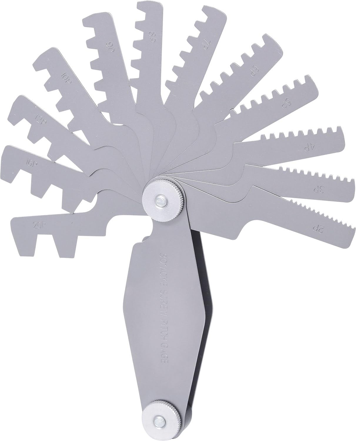 KS Tools 300.0622 Galga de roscas trapezoidales, 2-12mm