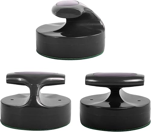 Vista 4 de Empujadores de hockey de aire y discos de hockey de aire, 2 piezas con 4 discos de plástico y 2 soportes para huelguistas