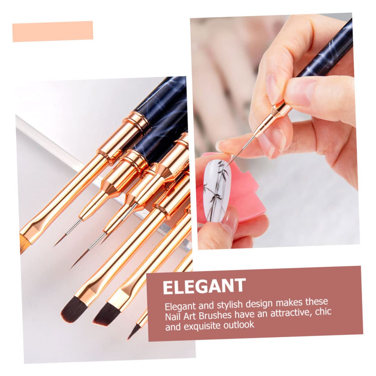 Healvian 15pezzi Pennelli Per Nail Art Professionale Liner Brush Per Disegni e Decorazioni Unghie Pennelli Per Pittura e Disegno Unghie Elegante e Facile Da Usare Per Estetiste e