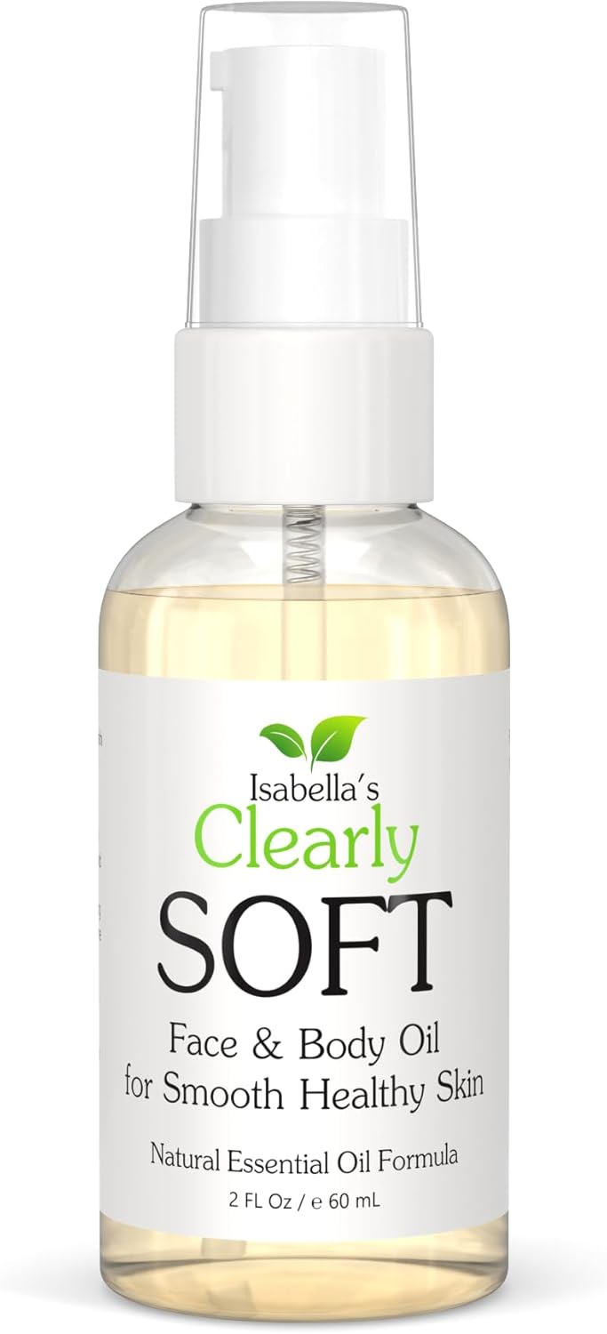 SOFT Natural Face and Body Oil for Women and Men | Skin Softening Oil, Aromatherapy, Pure After Shower Serum for All Skin Types | Made in USA (60ml)