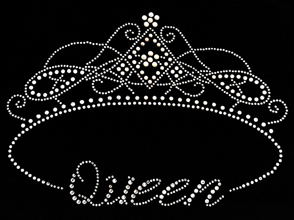 CarsCover Queen Crown Crystal Diamond Bling Rhinestone Studded Car Truck SUV Universal-fit Low Back Seat Covers Driver & Passenger Set