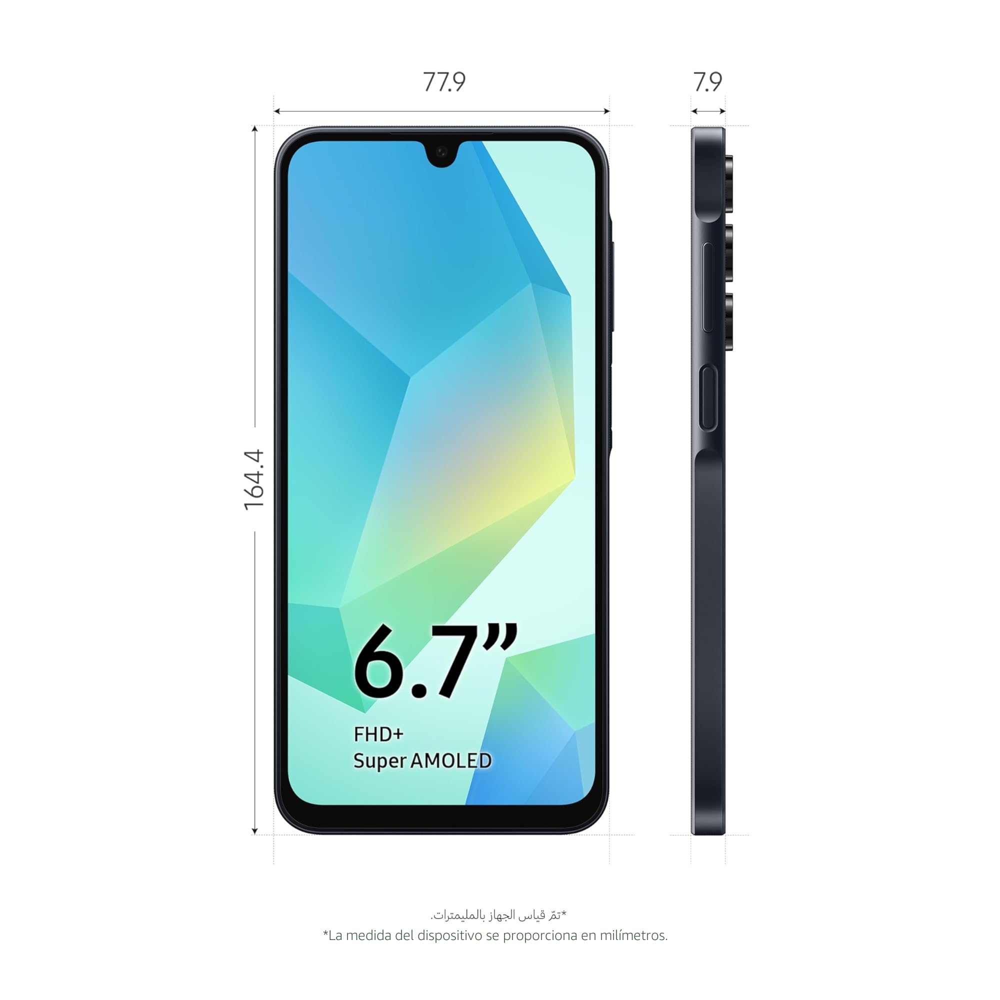 Samsung A165 Galaxy A16 (6.7'' - 128 Go, 4 Go RAM - Non EU, Garantie 2 ANS Par HEM) Bleu Nuit