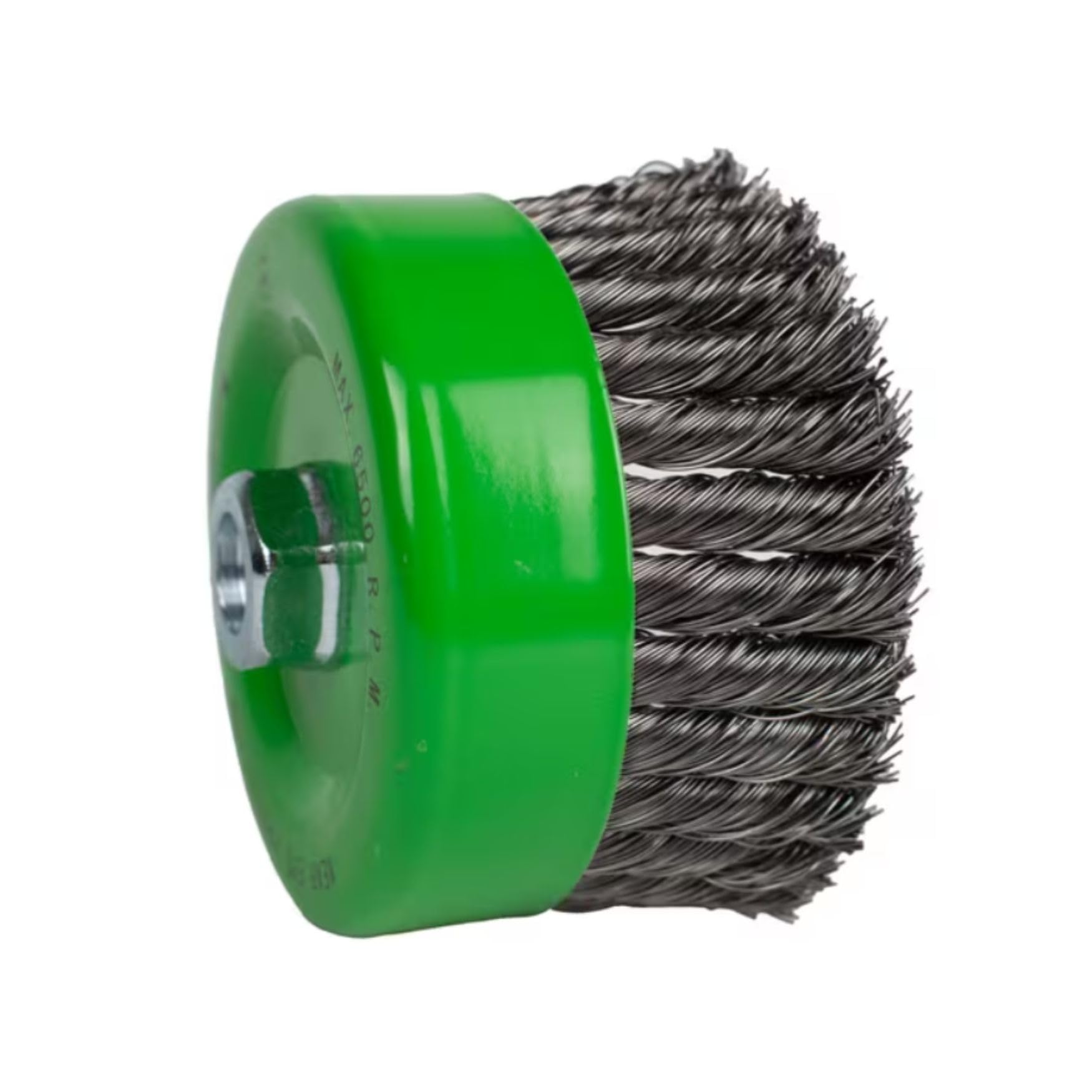 Forney 72756 druciana szczotka do kubka, wiązana z gwintowaną altanką 11, 15 cm na 0,020 cala