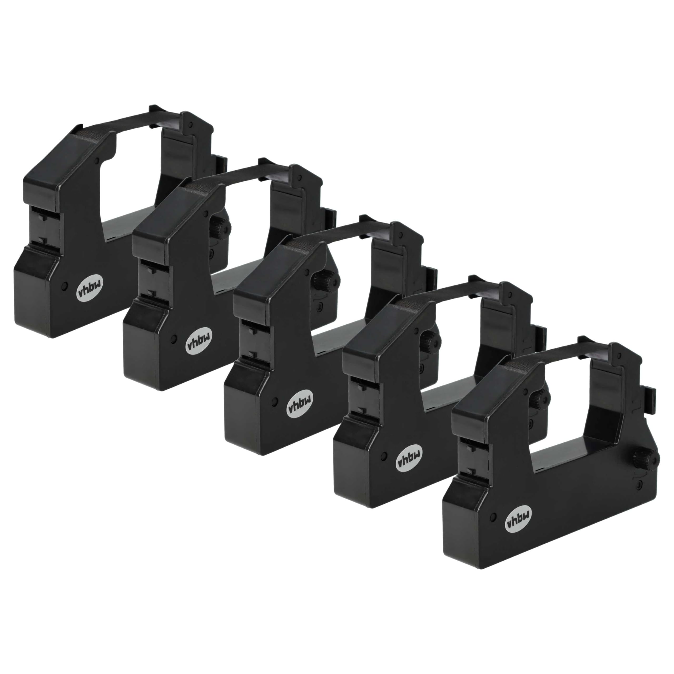 Vhbw 5 Cintas De Color Negro Para Impresora De Matriz De Puntos – Nailon Compatible Con GR 1 Y GR 51 (Reemplaza GR 24)