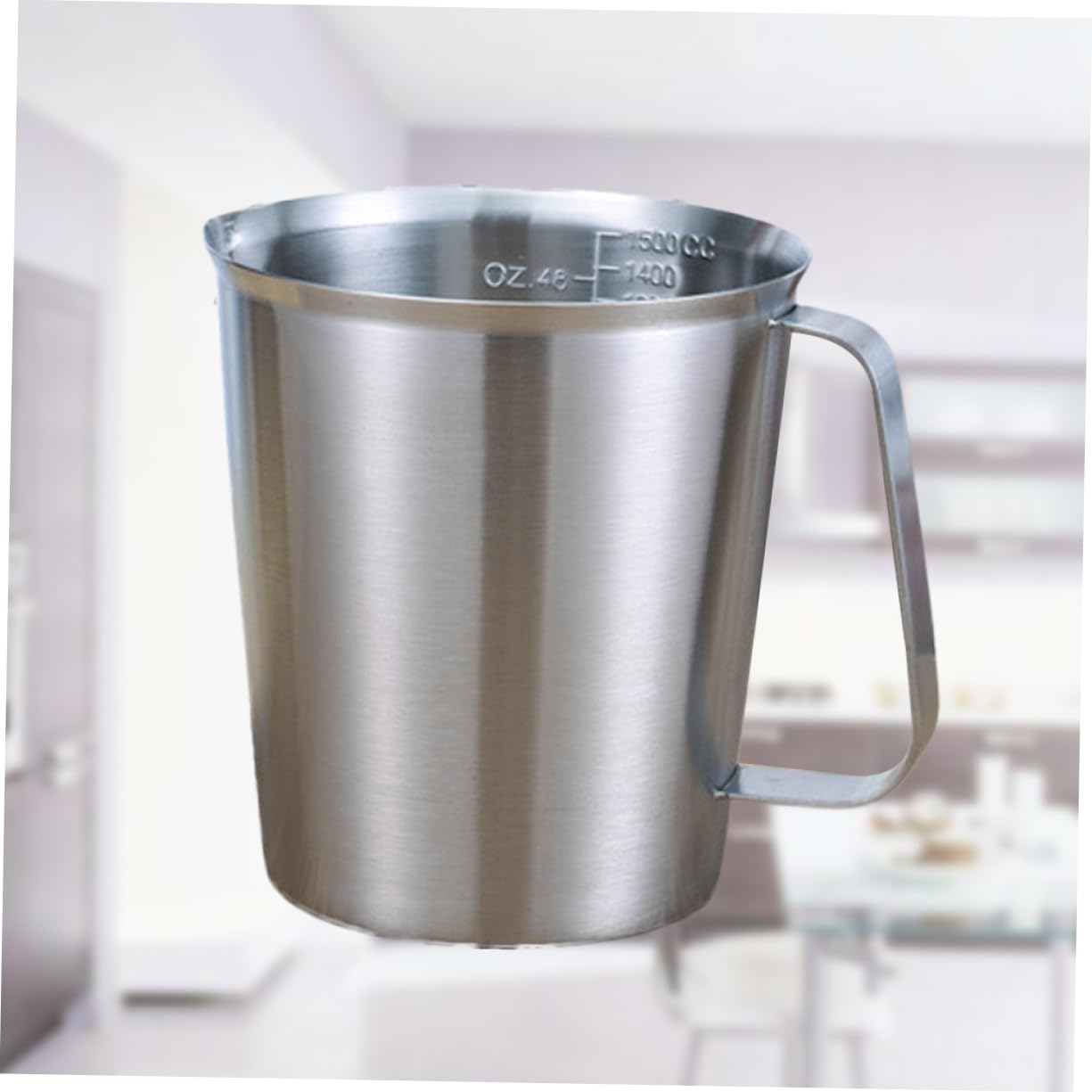 ABOOFAN Edelstahl Messbecher mit Skala Dicker Wandschale für Kaffee Großer Milchteebecher Backmessbecher Rostfrei und Bruchfest