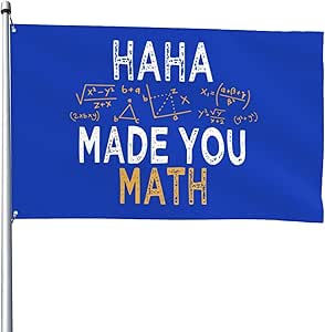 Amazon.com : Made You Math Teacher Math Flag 4X6 Feet - Vivid Color and ...