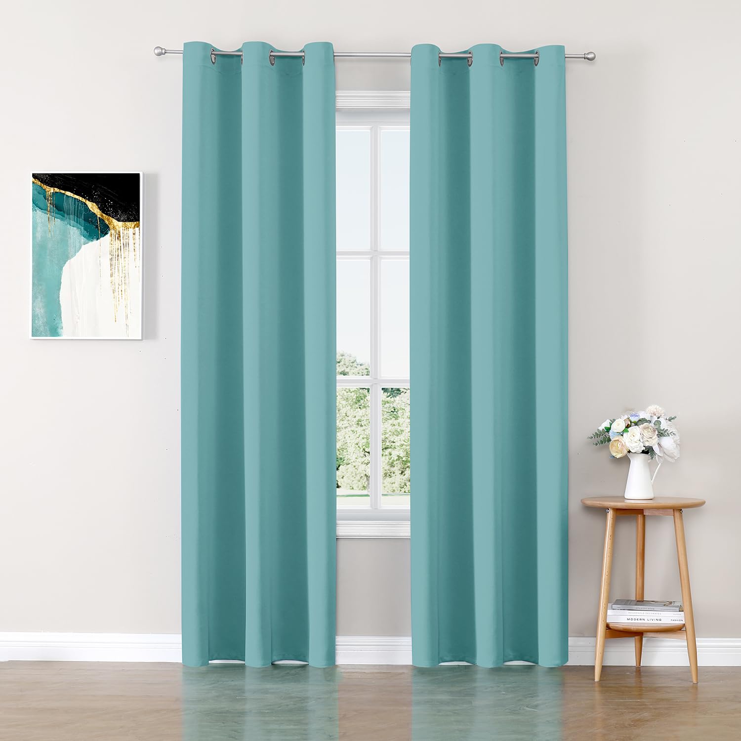 ChrisDowa Blackout Curtains for Bedroom and Living Room 78 Inches Long
