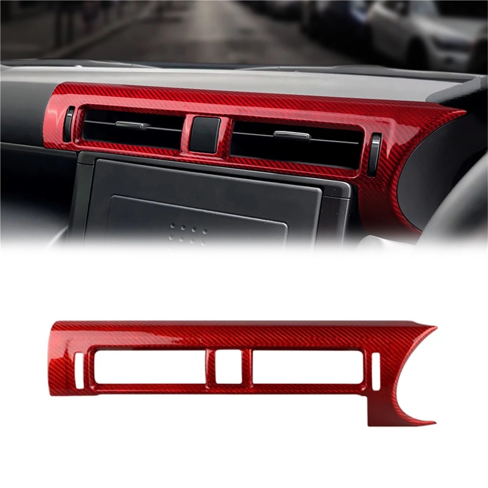 Interior Decoration for Subaru BRZ for Toyota GR86 2021-2023 Carbon Fiber RHD Car Center Air Outlet Vent Sticker Interior Accessories