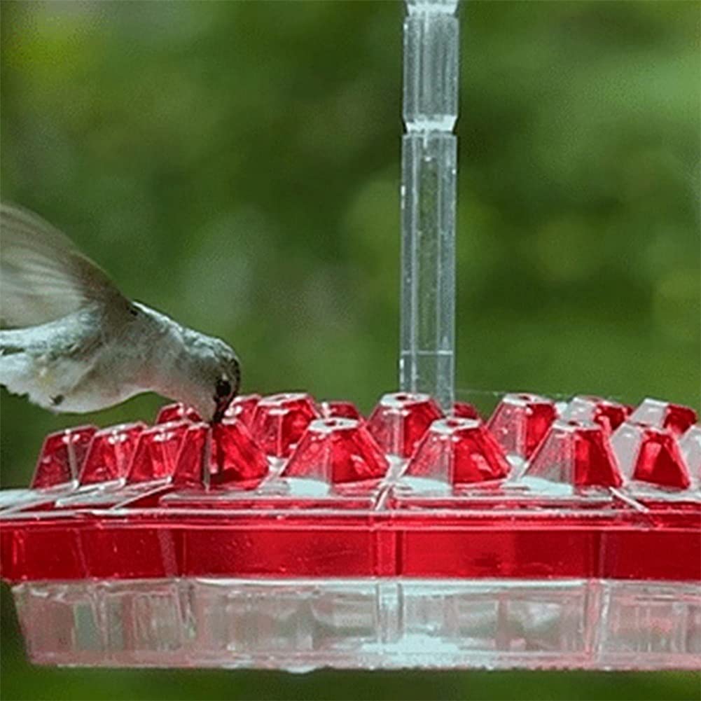 Comedero para colibríes y Foso para Hormigas Incorporado Fácil de Limpiar Patio Jardín Decoración Bebedero Semillas y dispensador de plástico
