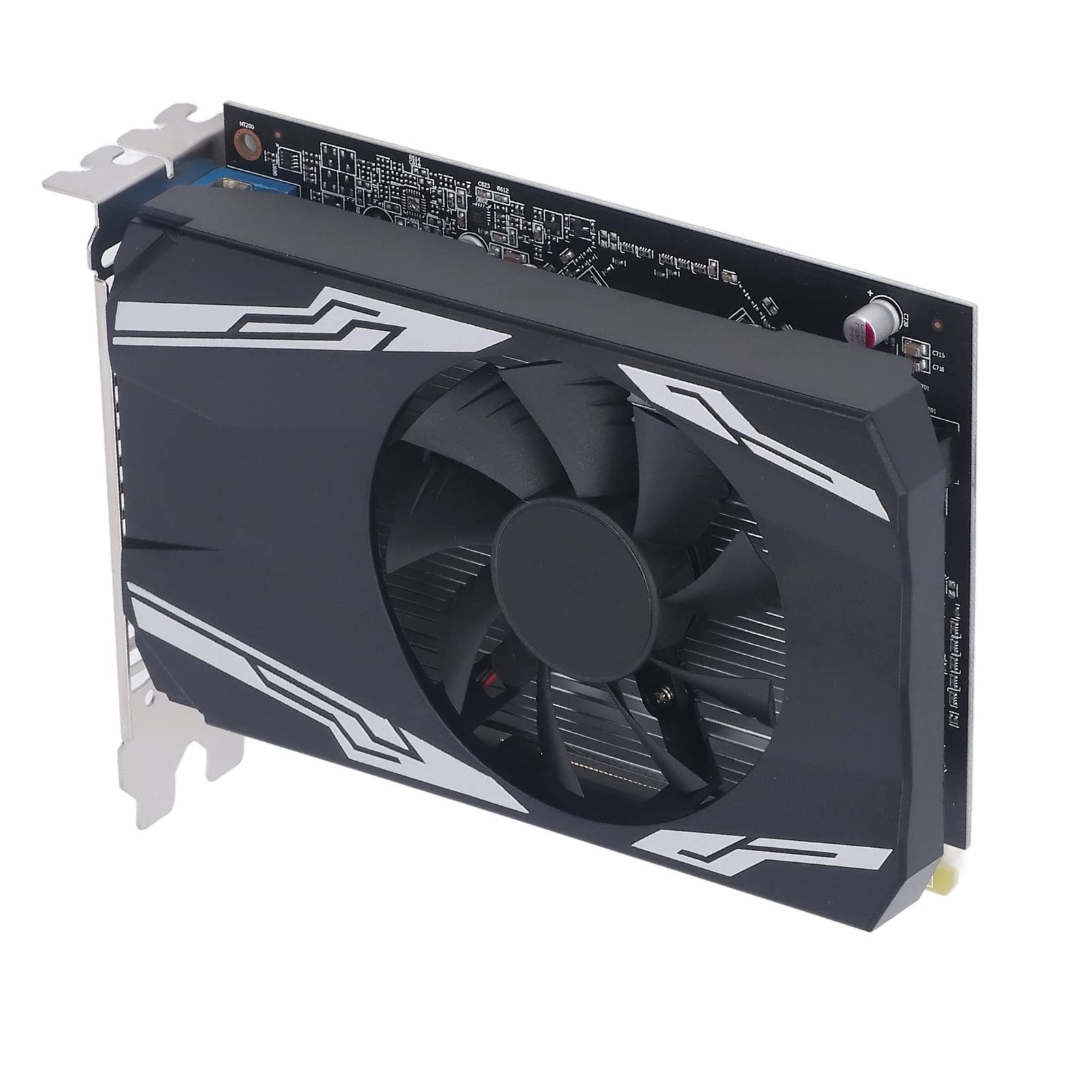 POENVFPO Gaming R7240 4 GB di Scheda Grafica DDR3 con Plug e Lettura di Ventole di Raffreddamento per gli Appassionati di Giochi per PC (R7240 4GB DDR3 128BIT)