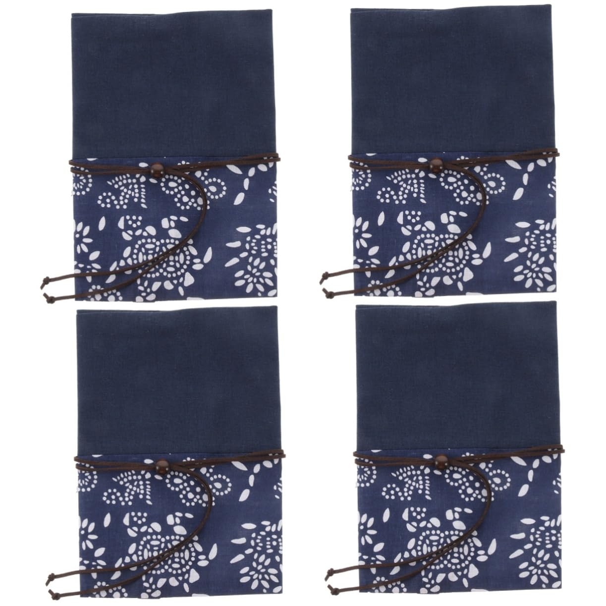 SHINEOFI Lot De 4 Housses De Protection En Tissu Teint Bleu Encre Pour Livre Distributeur De Ruban Adhésif Pour Scrapbooking Sacs Pour Livres Support Pour Pochettes De Livres Film