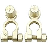 Vkinman 2Pcs Battery Terminal, SAE to JIS Car Battery Terminal Connector, Positive Negative Top Post Battery Terminal for Auto
