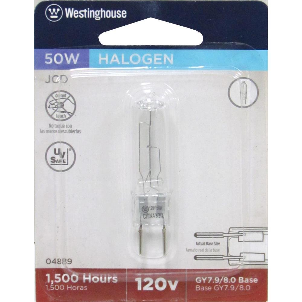 Westinghouse T4 50 Watt G8 Base Halogen Lamp Halogen : Light Bulbs