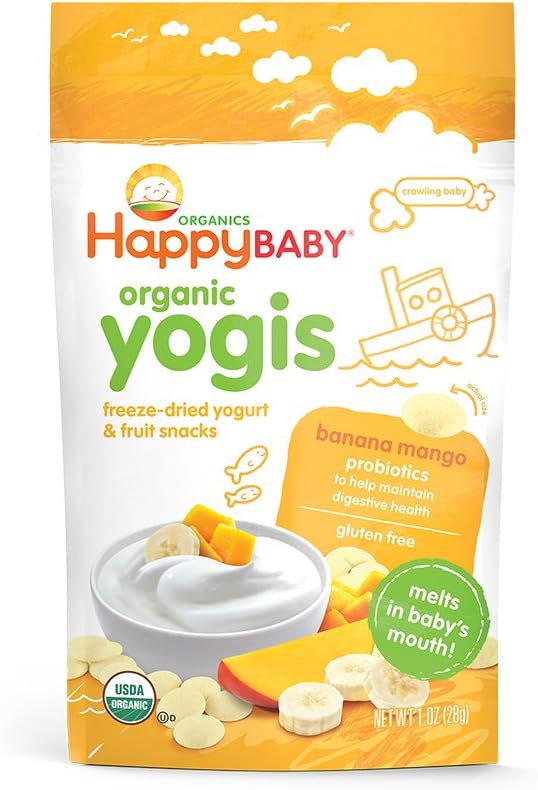 Happy Family Happy Yogis Yogurt Snacks - Banana Mango - 1 Oz