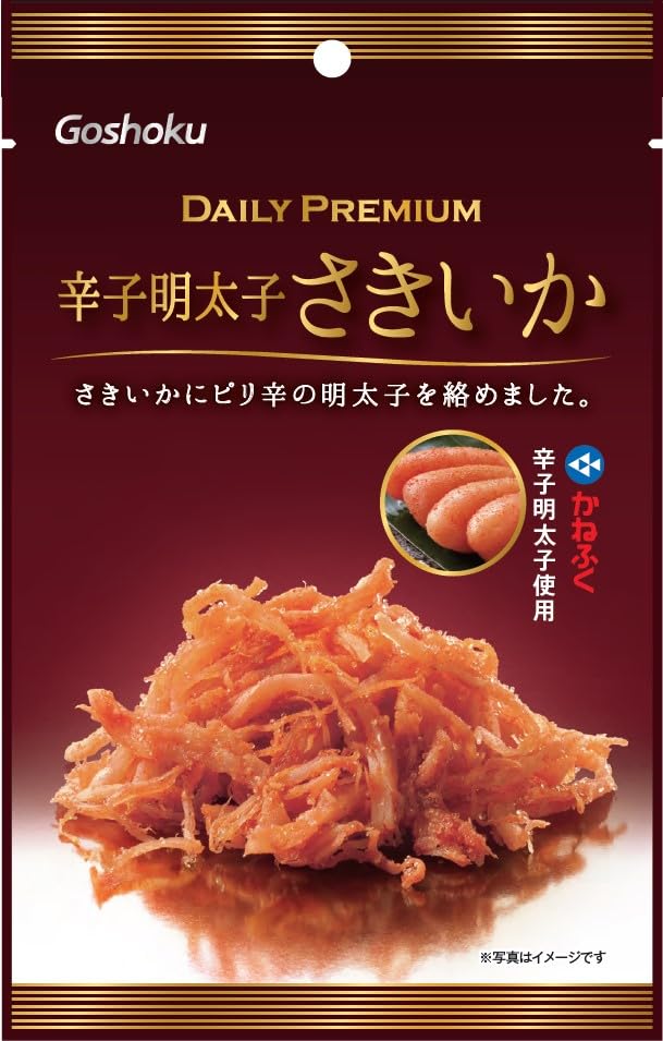 【45%OFF】【895円】 合食 デイリープレミアム 辛子明太子さきいか 30g×5袋