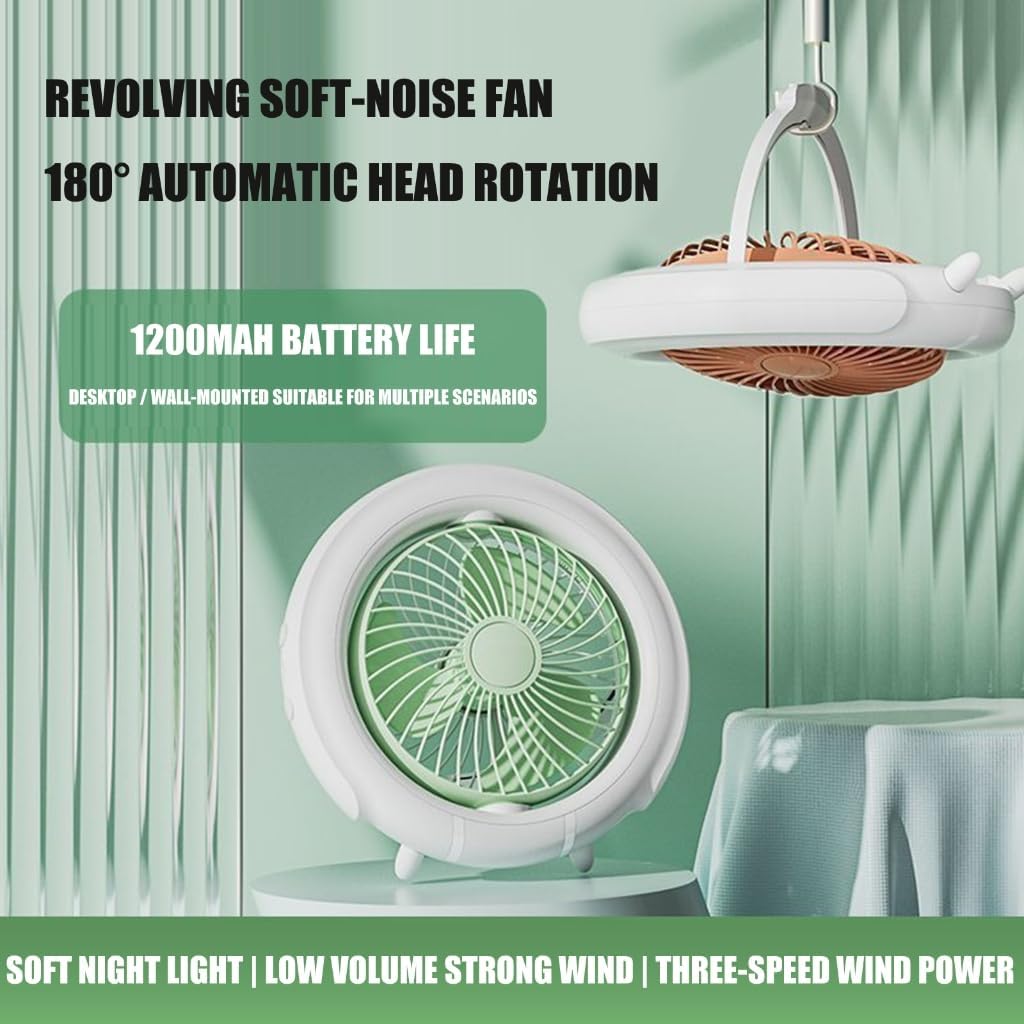 Compact Outdoor Wall Mounted Small Fan Multifunctional 3 Speed Quiet Fan for Bedroom and Living Room Easy to Use