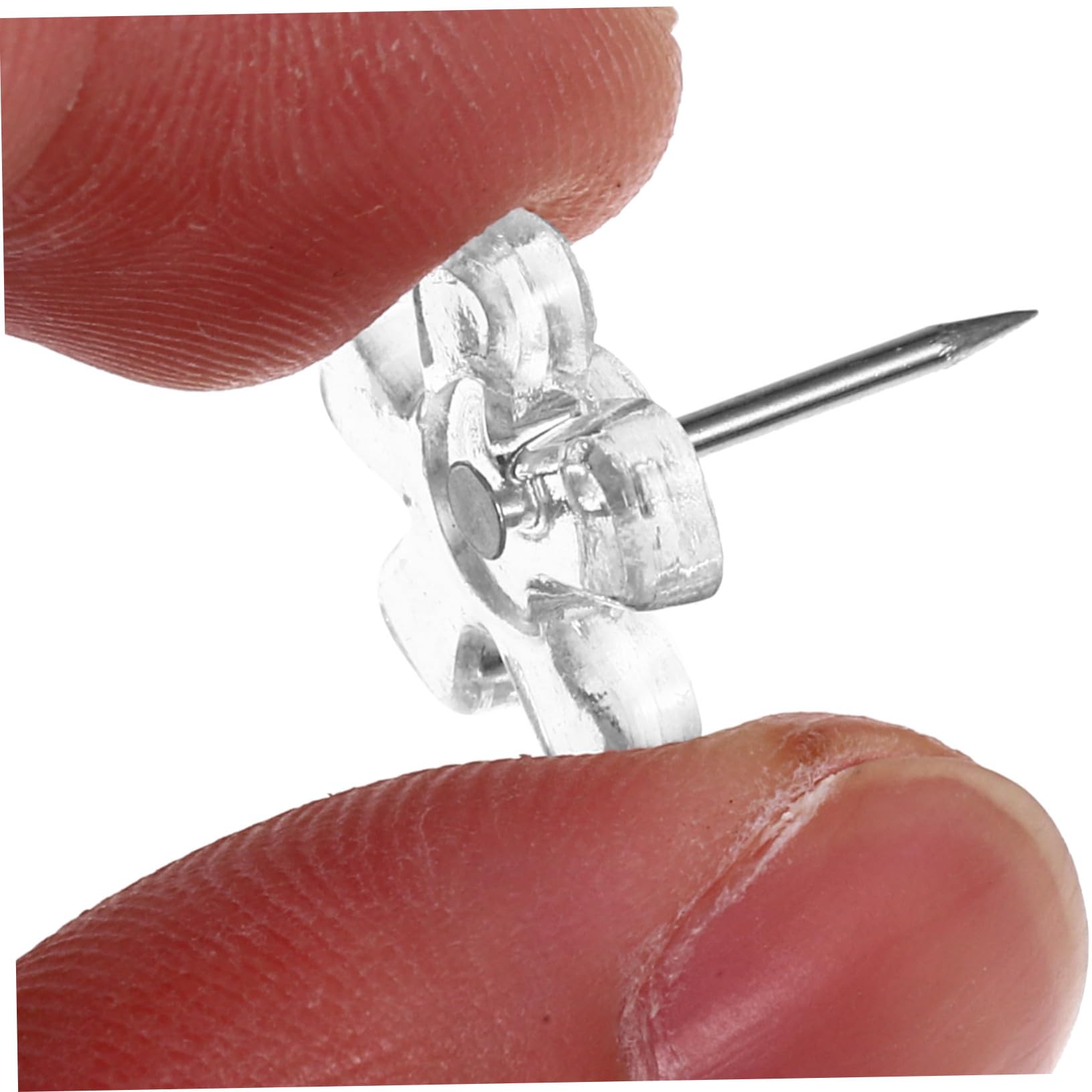 DOITOOL 4 Sätze Transparente Druckpins Für Pinnwände Reißzwecken Für Fotowände Kunstwerke Und Karten Fixieren Von Postern Und Karten 100 Stück * 4