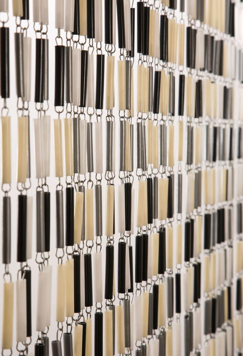 Türvorhang Raumteiler Tube Kettenvorhang Röhren Fliegenvorhang Insektenschutz 90x200cm