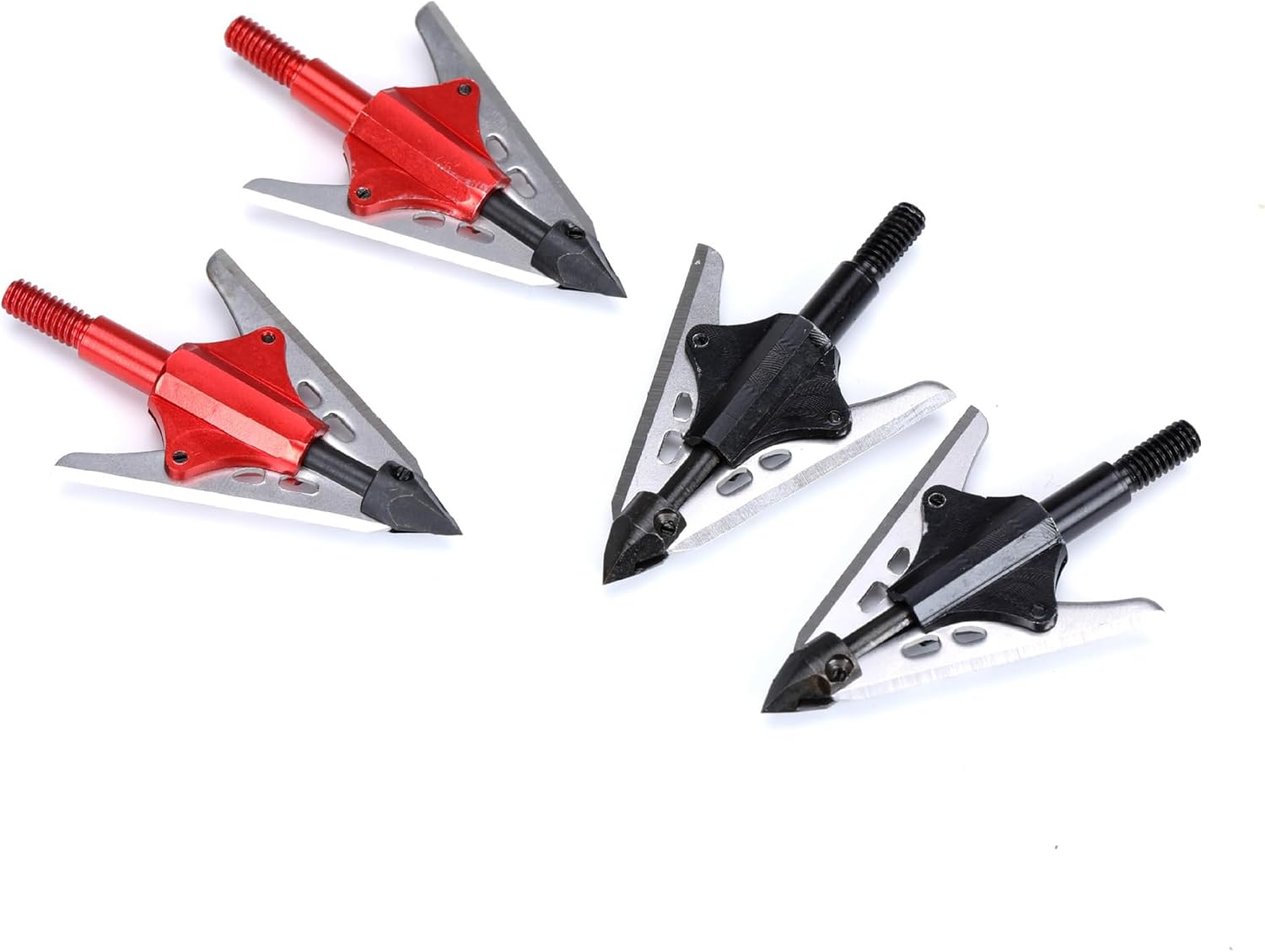 Pack of 6 Replacement New Hunting Broadheads 100Gr 2 Spring Slide Retractable Blade Tips