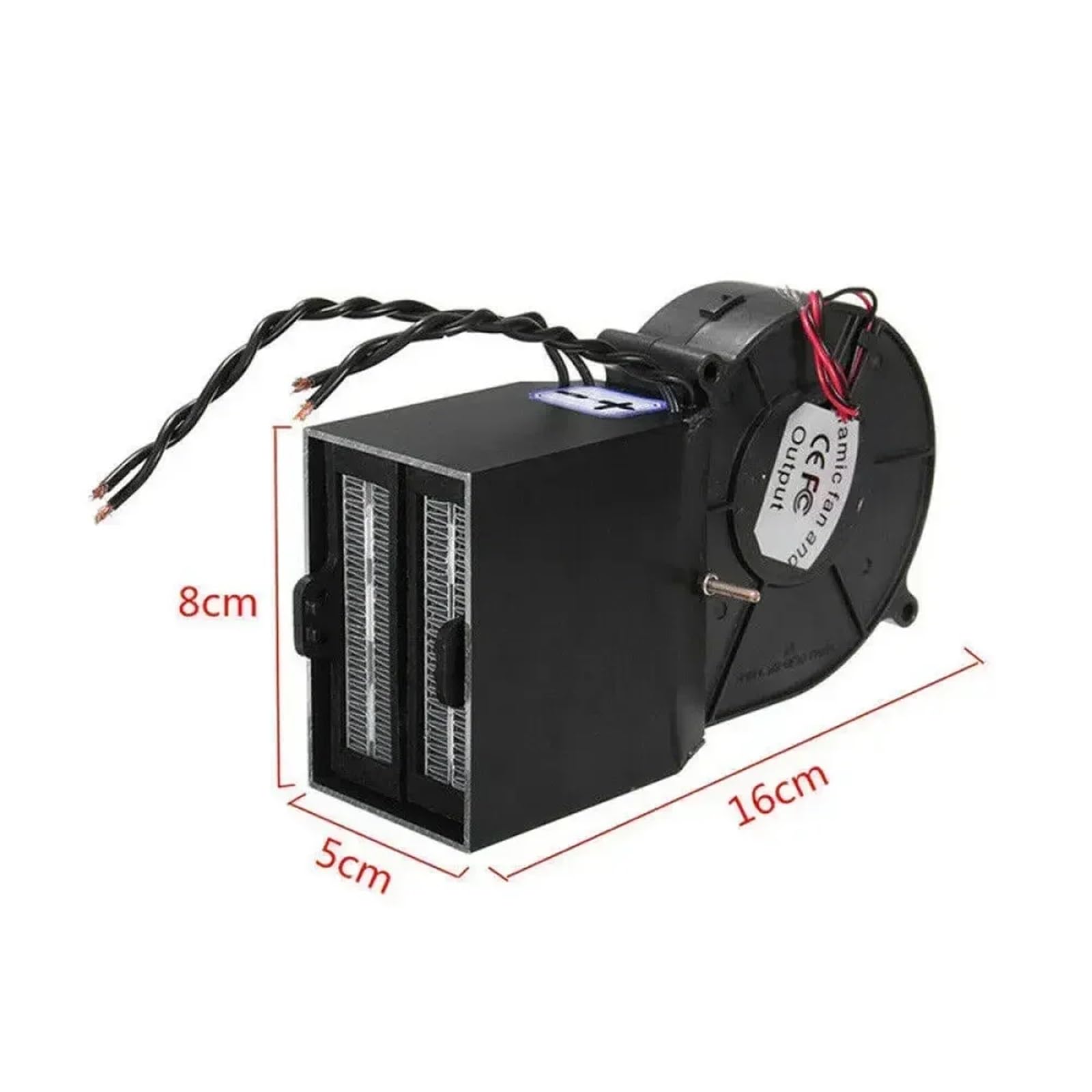 Calentador de Coche Calentador de Coche portátil, Potente, Doble turbina, 12 V, 150 W-350 W/24, 300 W-500 W, con calefacción rápida y descongelación(12V)