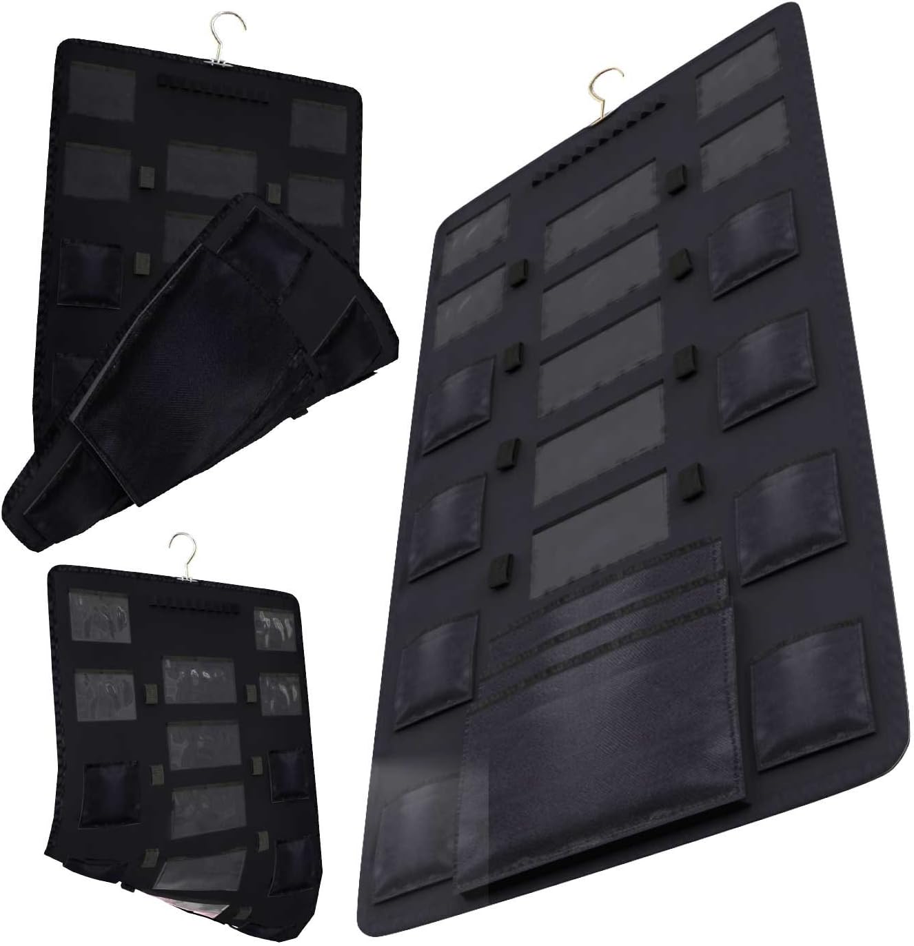 Closet Hanging Accessories Organizer Storage for Phone iPod iPad Laptop iPhone Samsung LG Cellphone Cases Cables