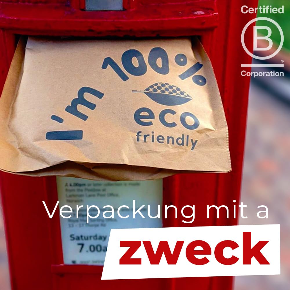 Kraftpapier Versandtaschen 24 x 30 cm, 50 Stück – Robuste Recycelbare Versandbeutel für Pakete, Kleidung & E-Commerce Sendungen – Selbstklebende Plastikfreie Versandtaschen