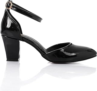 Xo Style Women 5cm Lacquer Leather High Heel Shoes, Wedding Formal Shoes,Heeled Mules