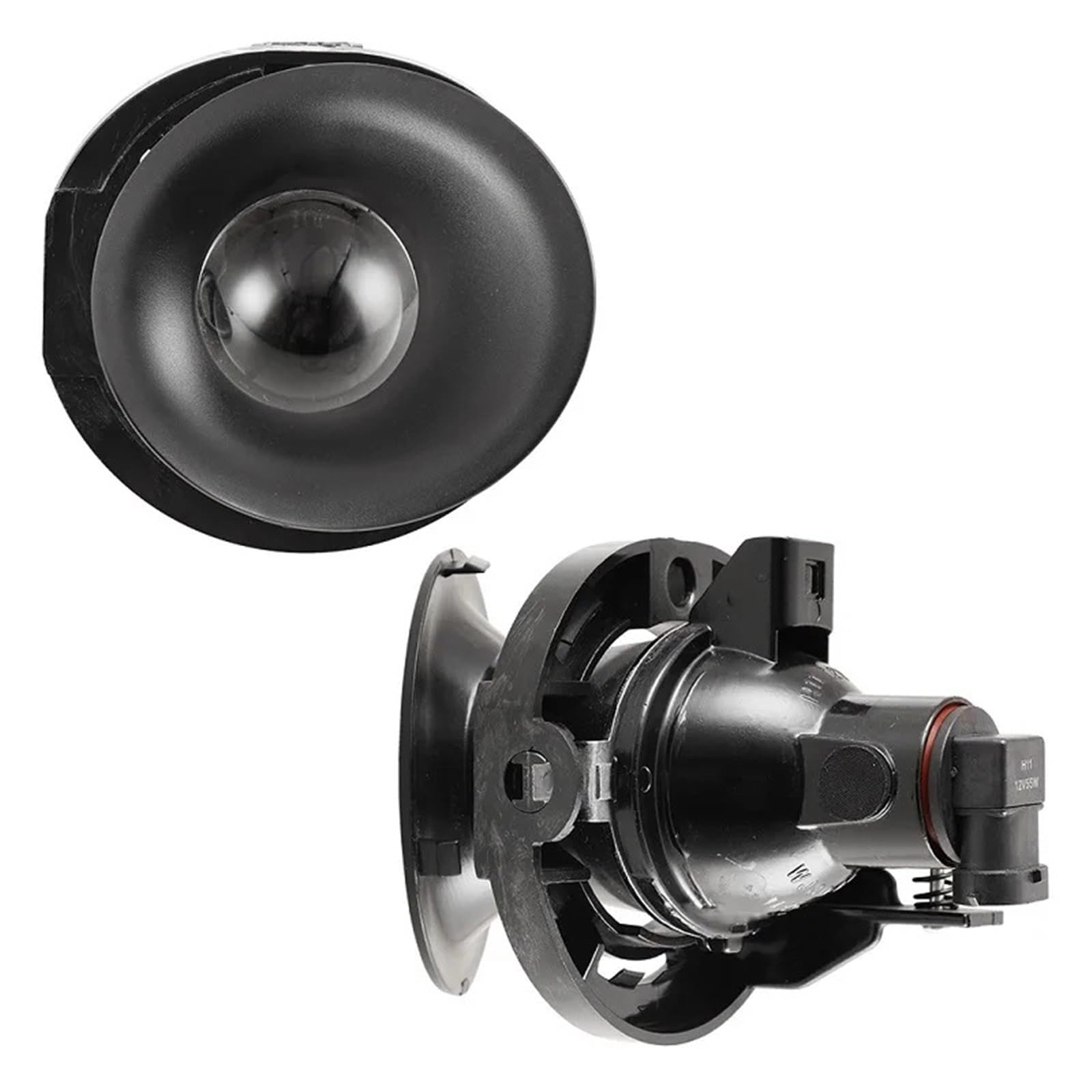 Kit fari fendinebbia + cablaggio + interruttore for Dodge Challenger 2015-2020, gruppo fari paraurti anteriore con lente trasparente, coppia di proiettori Halo