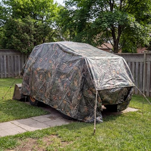Heavy Duty 9 Mil Tarp Cover Waterproof UV Resistant Tarpaulin Used for Outdoor, Hunting, Camping, Backpacking, Canopy Tent, Ground Tarp, Cover Boat, Motorcycles, Roofs, Wood - Image 5