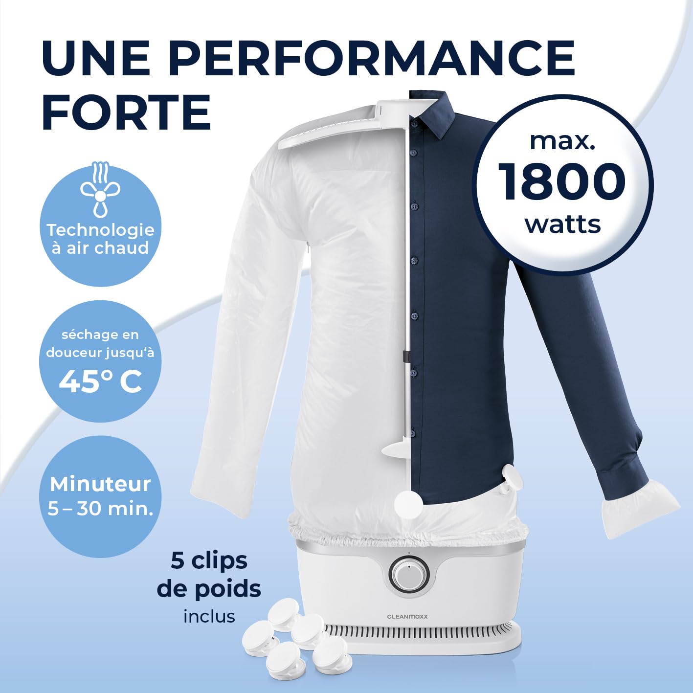 Machine Repassage Sans Fer CLEANmaxx Repasseuse Automatique