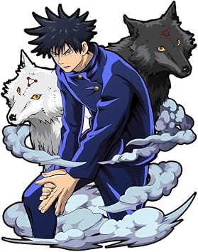 Jujutsu Kaisen Characters Peeker Decal Stickers for Cars Laptop Skateboard Wall Decor UV Resistant Megumi