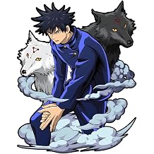 Jujutsu Kaisen Characters Peeker Decal Stickers for Cars Laptop Skateboard Wall Decor UV Resistant Megumi
