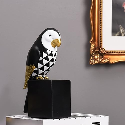 Miniatura 3 de Sujetalibros decorativos para libros, sujetalibros de loros para estantes, tapón decorativo de libros de animales, extremos de libro retro para