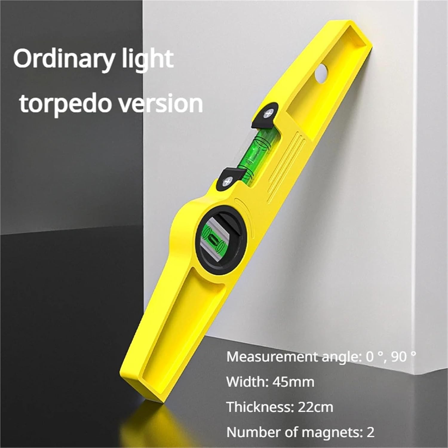 1pc Level Ruler High Precision Solid Cast Aluminum Magnetic Horizontal Ruler Anti Drop Balance Ruler(A)