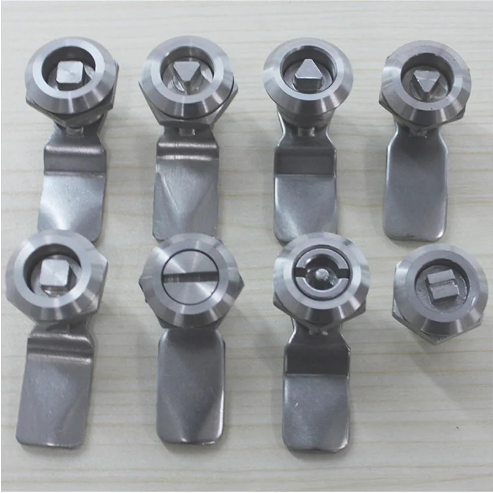 Stainless Steel Triangle Cam Lock MS705 Cinet Locks Power Distribution Box 1Pcs(Key-Triangle)