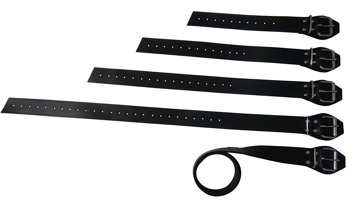 Bondage Lederriemen Set Leder Fesselset mit 5 universal Riemen