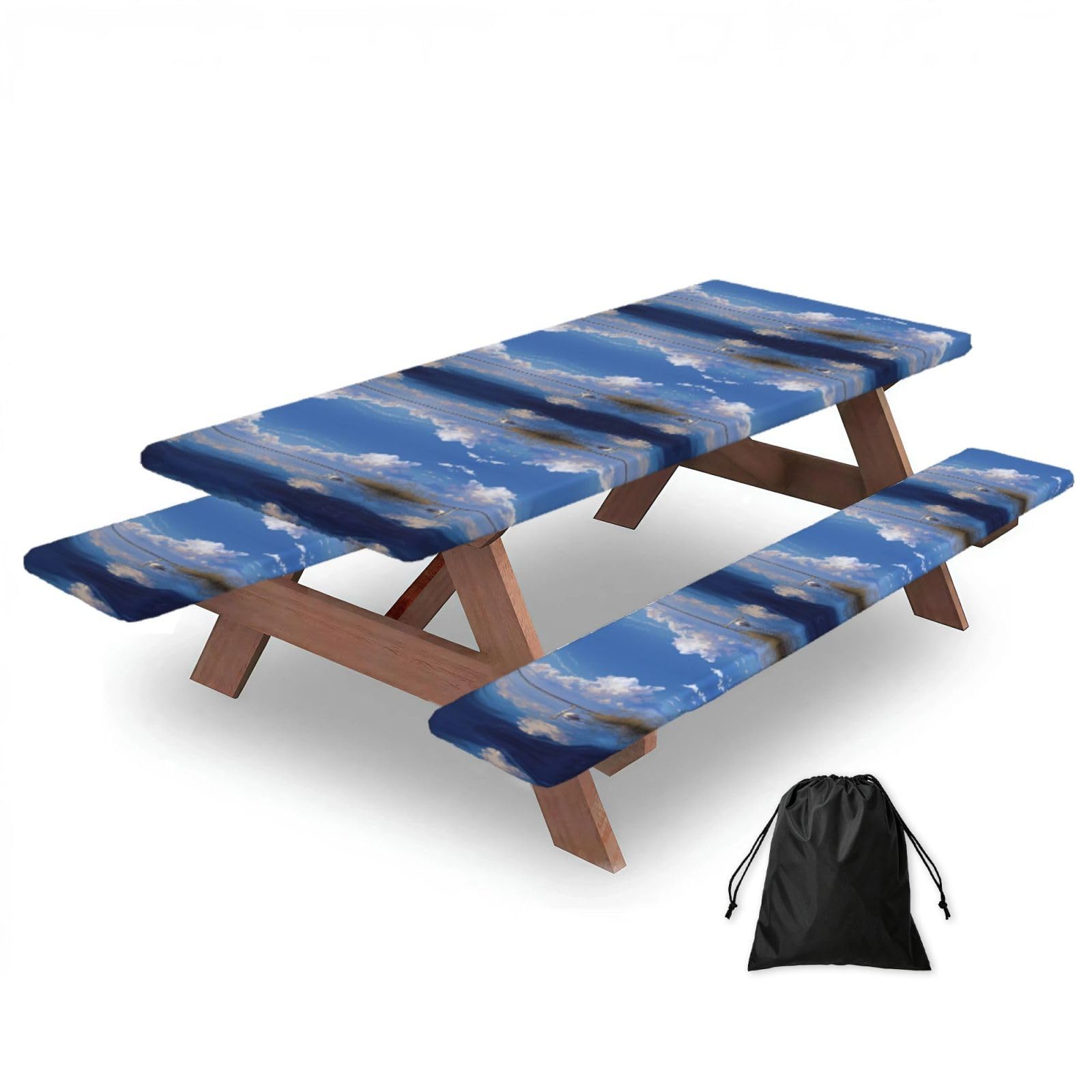 Nappe de pique-nique avec housses pour vos sorties camping Lake_Swan