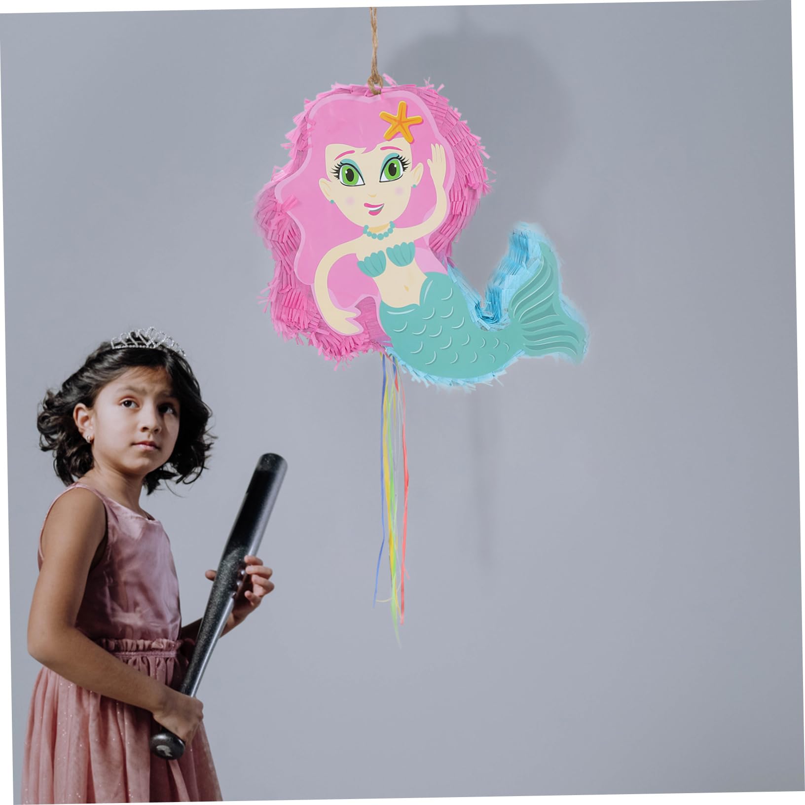 Cabilock Piñata De Sirena Con Decoraciones De Cumpleaños Diseño Encantador Fácil De
