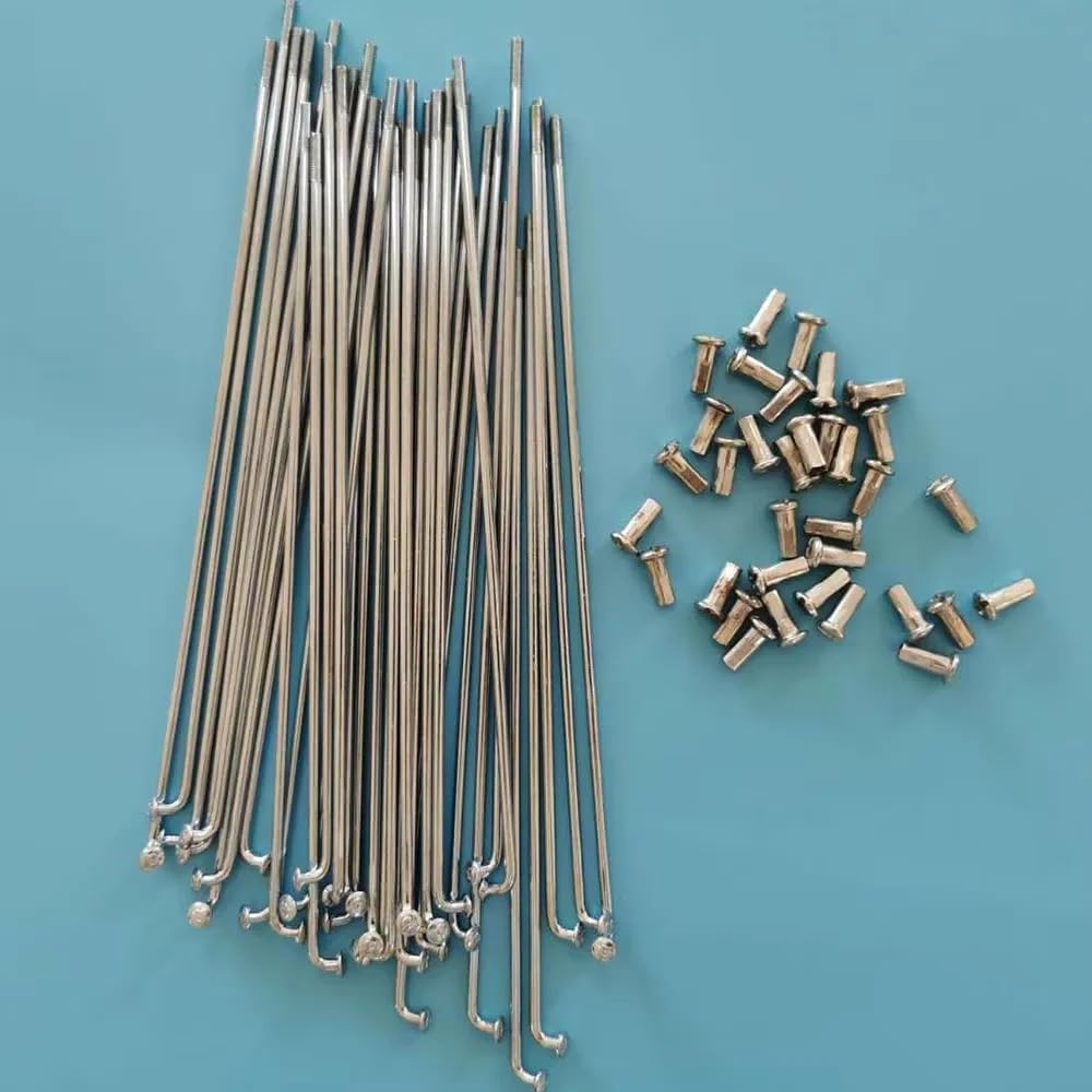 Parte della Bici 36 pz/Lotto Raggi della Bicicletta Elettrica con Capezzoli 12G 60mm-305mm E-Bike Ruota Pneumatico in Acciaio Parti della Bici Ciclismo(305MM)