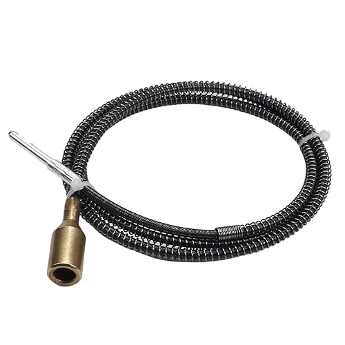 Miniatura 5 de Bettomshin 1 herramienta giratoria de eje flexible de 39 pulgadas de longitud, cable de eje flexible de núcleo interior de 316 pulgadas para prensa